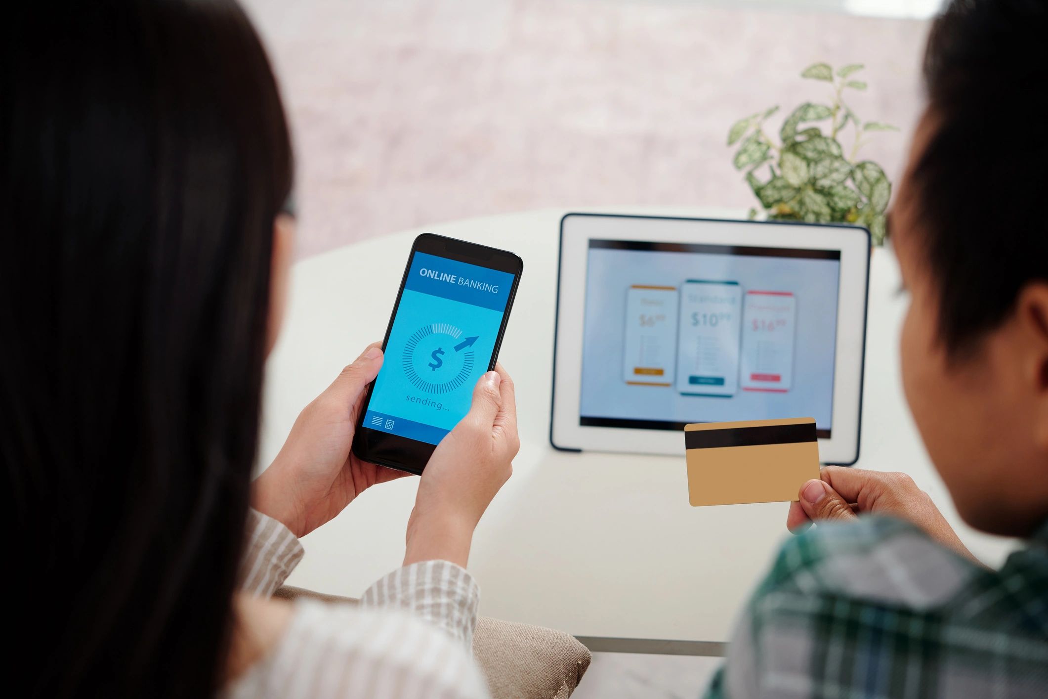 Payment app on smartphone